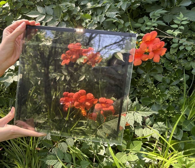 Vidrio BIPV transparente (vidrio con energía solar)
   