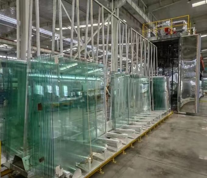 Vidrio templado térmicamente empapado en calor
   